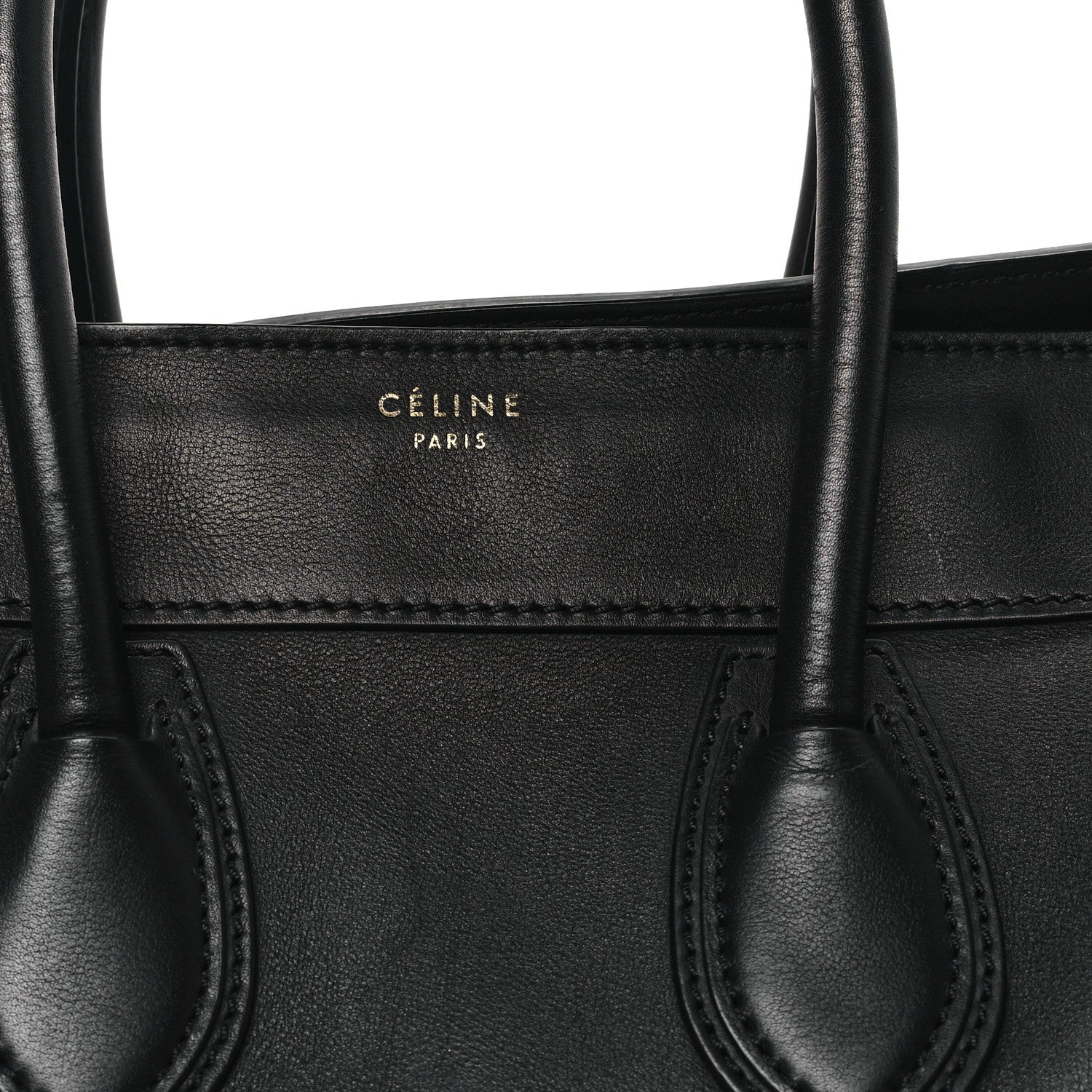 Celine Smooth Calfskin Mini Luggage Black 7 of 9