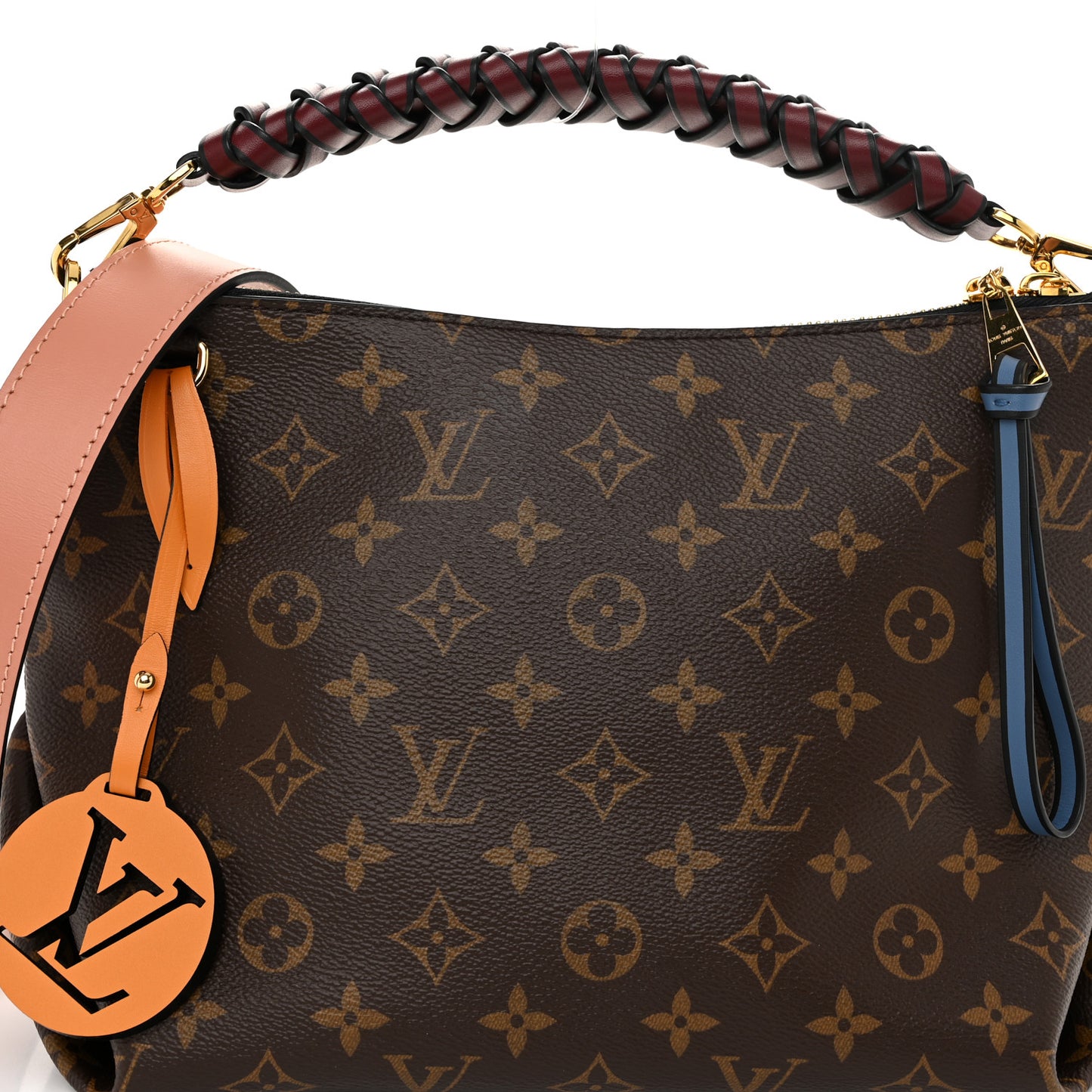 Monogram Beaubourg Hobo Mini Bordeaux Red Peach Safran