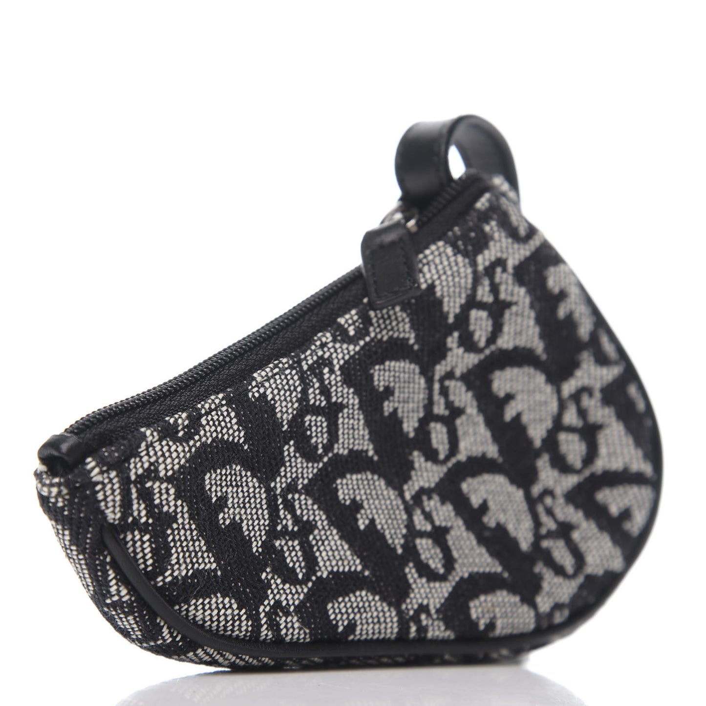 Monogram Saddle Coin Purse Black
