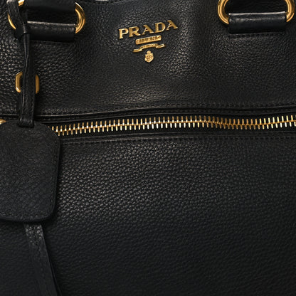 Prada Vitello Daino Shopping Satchel Black 7 of 15