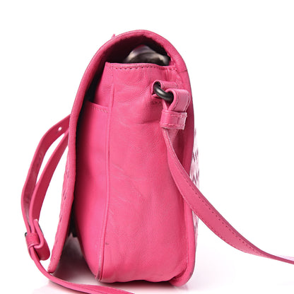 Bottega Veneta Nappa Intrecciato Mini Flap Crossbody Fuchsia 16 of 21