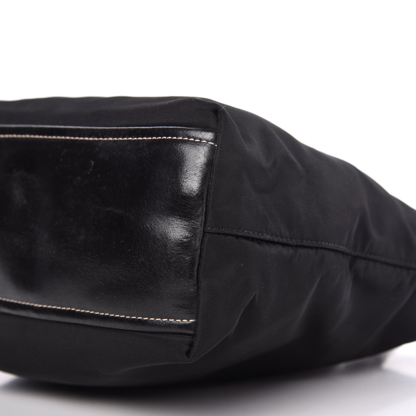 Tessuto Nylon Soft Calf Tote Black