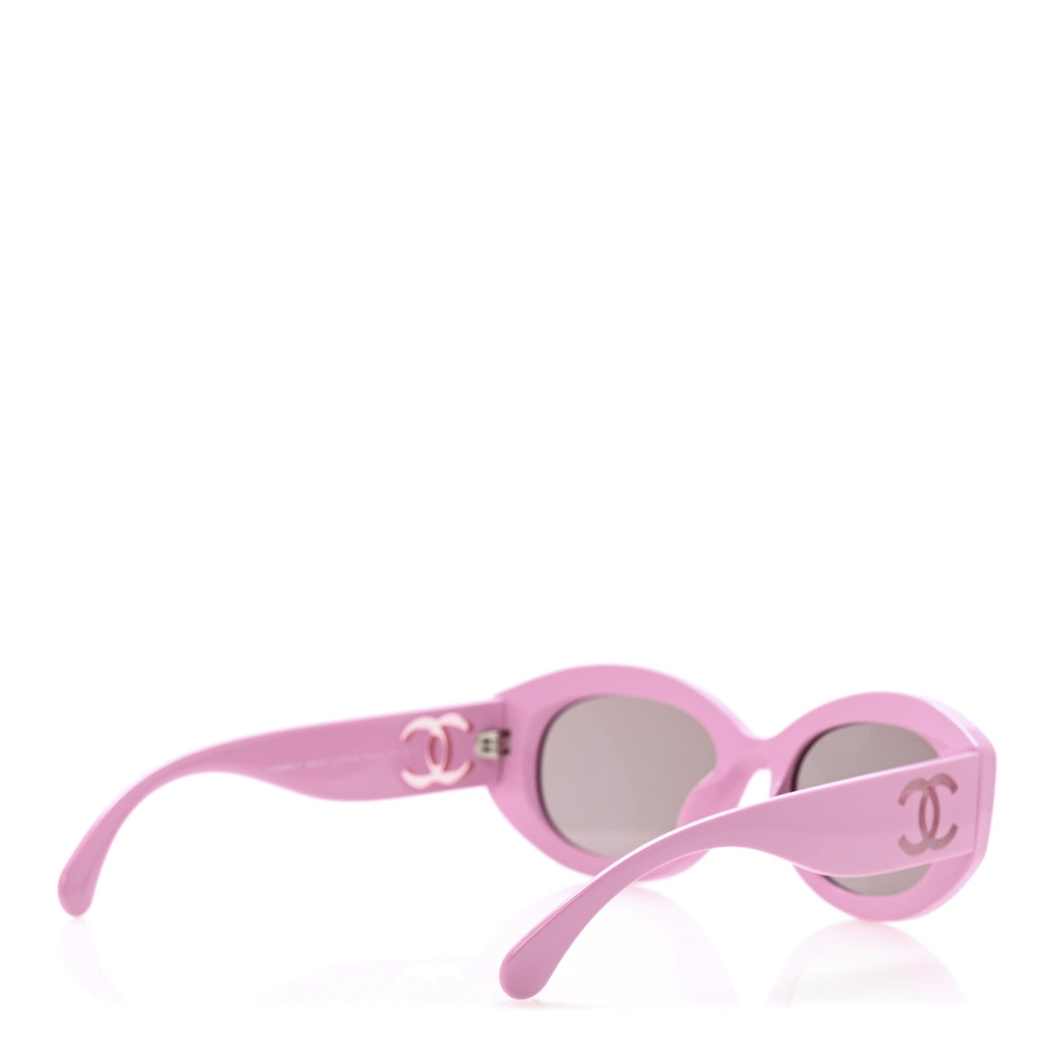 Chanel Acetate Nyon Oval CC Sunglasses 5528-A Pink 4 of 8