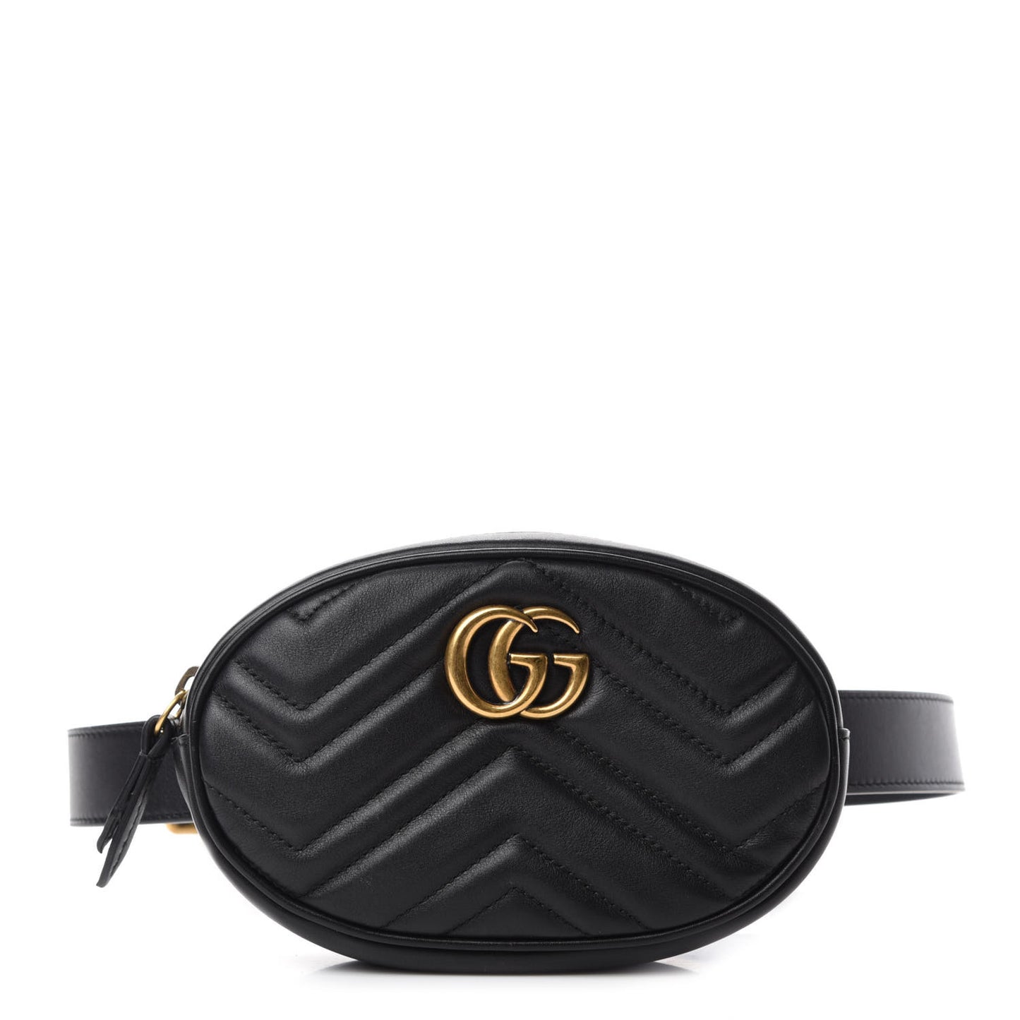 Calfskin Matelasse GG Marmont Belt Bag 95 38 Black
