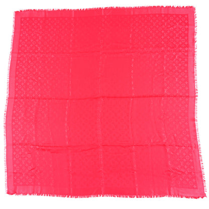 Louis Vuitton Silk Wool Monogram Shawl Vermillon 1 of 3