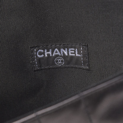 Chanel Lambskin Quilted Chocolate Bar Chain Belt Bag Clutch Black 6 of 13