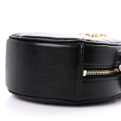 Chanel Lambskin Quilted Chanel 19 Round Clutch With Chain Black 9 of 9