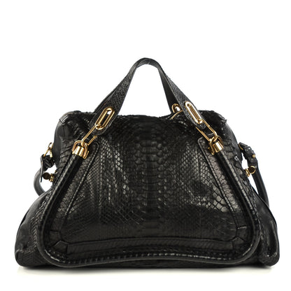 Chloe Python Large Paraty Black 1 of 8