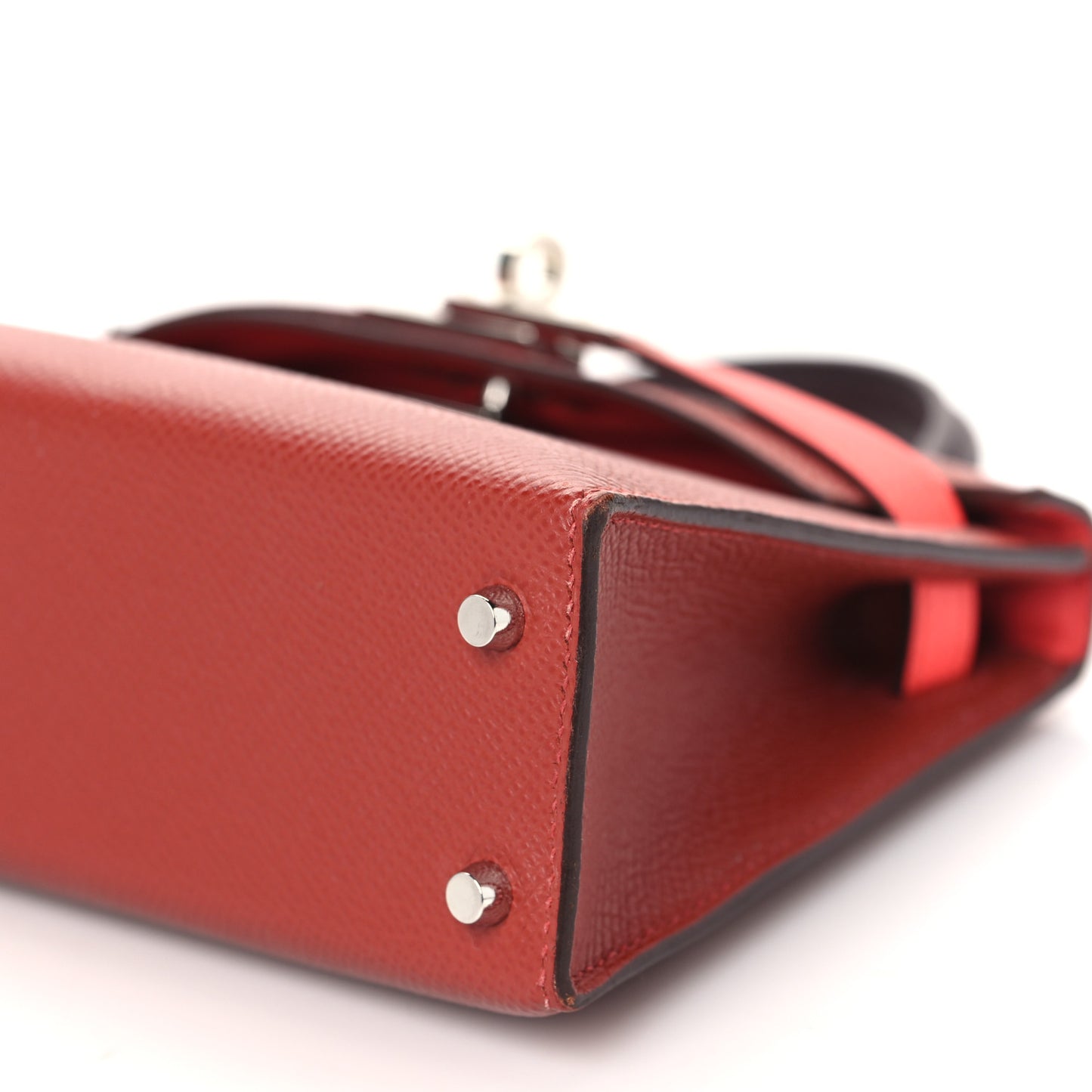 Epsom Tri-Color Mini Kelly Sellier 20 Rouge Venetian Rouge Sellier Rose Texas