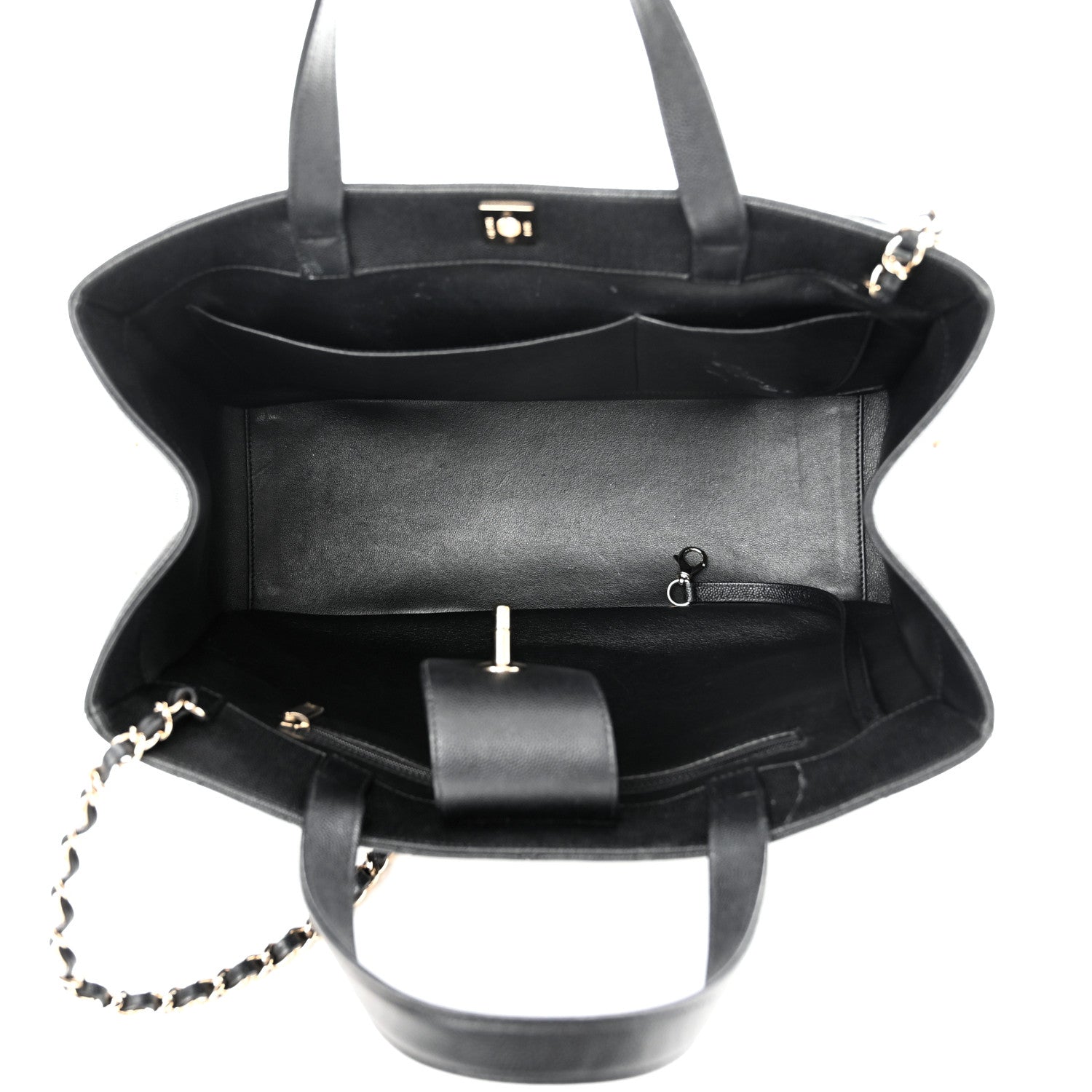 Chanel Caviar Quilted Large Business Affinity Shopping Bag Black 4 of 13