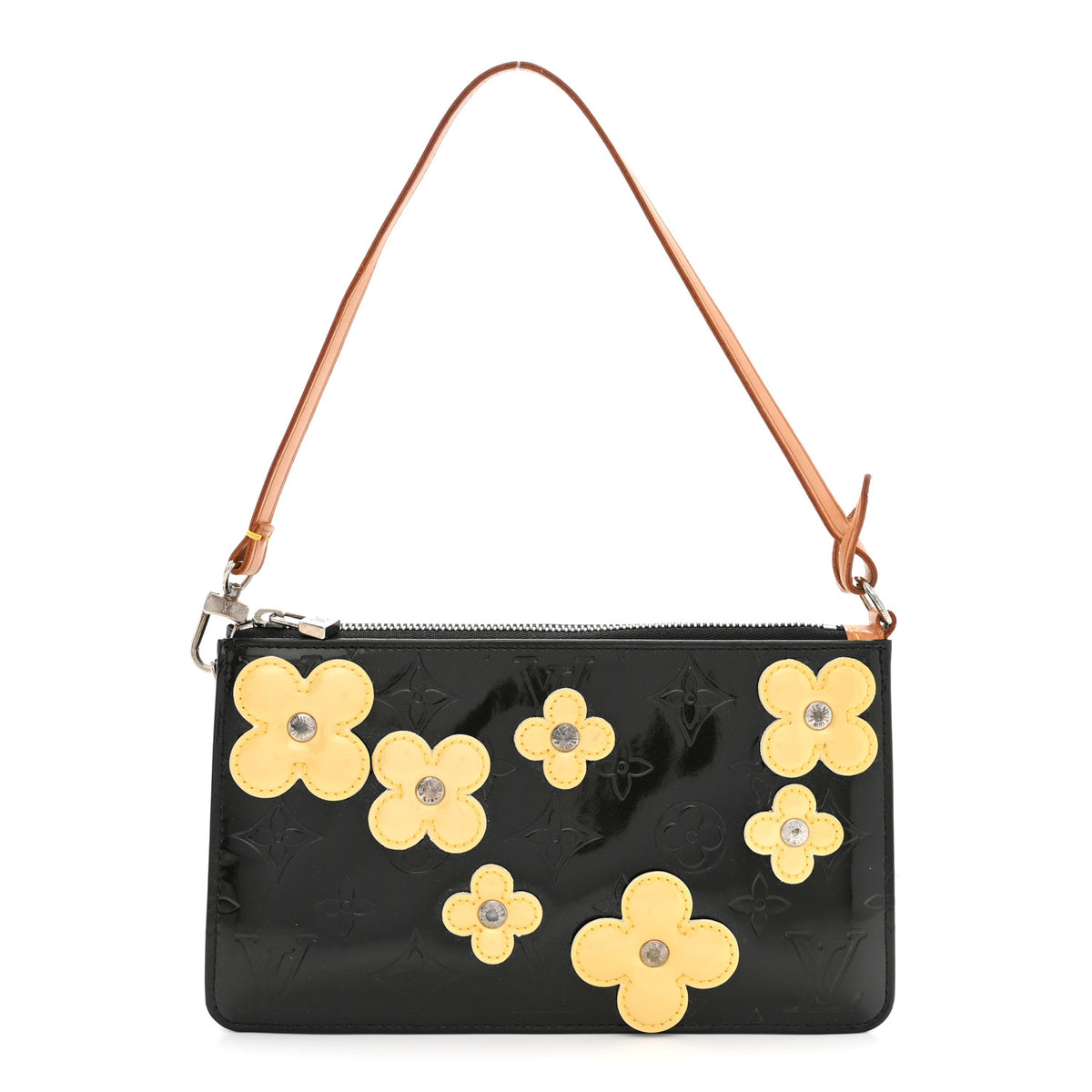 Louis Vuitton Vernis Lexington Fleurs Pochette Black 1 of 10