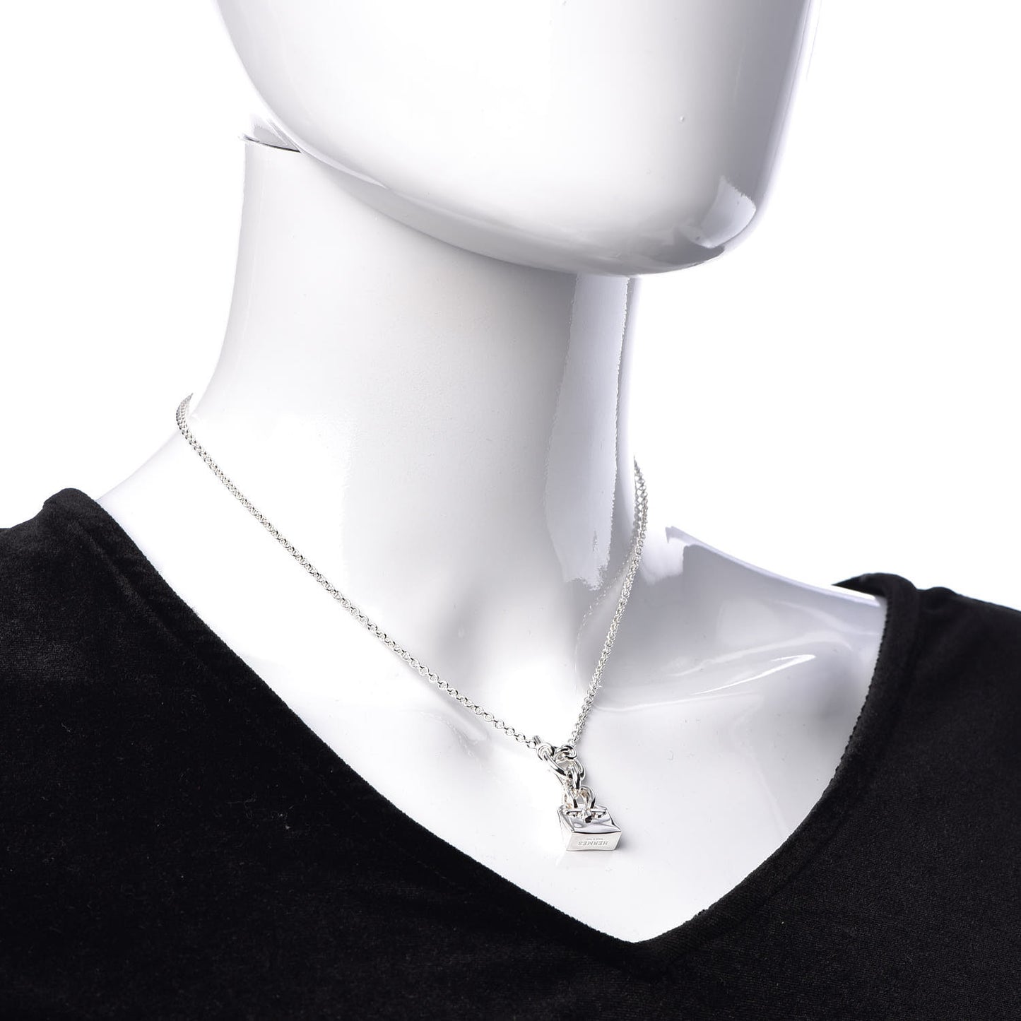 Sterling Silver Birkin Amulette Pendant Necklace