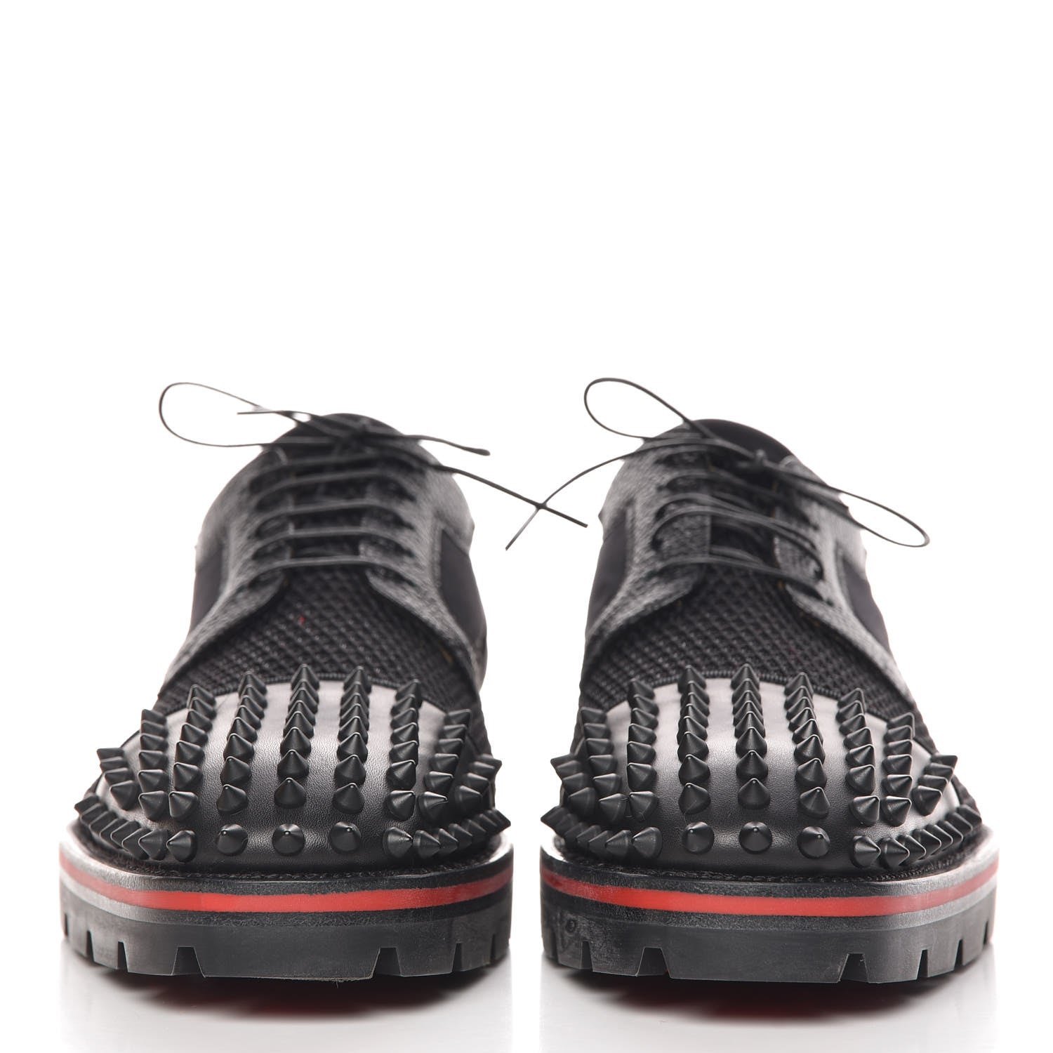 Christian Louboutin Calfskin Rete Net Neo Mens Luis Flat 42.5 Black 2 of 10