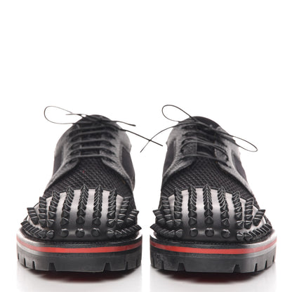 Christian Louboutin Calfskin Rete Net Neo Mens Luis Flat 42.5 Black 2 of 10