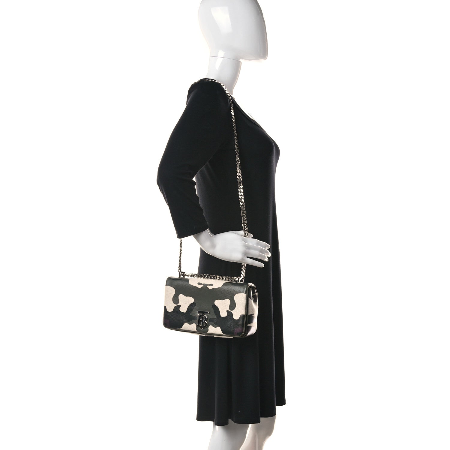 Burberry Coated Canvas Camouflage Print Small Lola Bag Multicolor 2 of 12