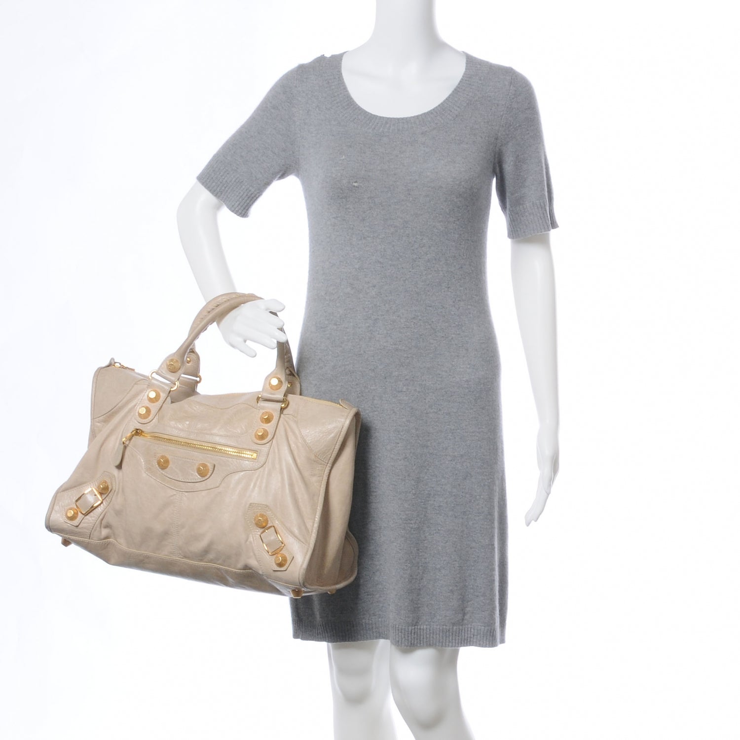 Balenciaga Agneau Giant 21 Gold Hardware Work Praline 2 of 7