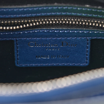 Christian Dior Box Calfskin Gradient Medium Lady Dior Purple Blue Green 6 of 14