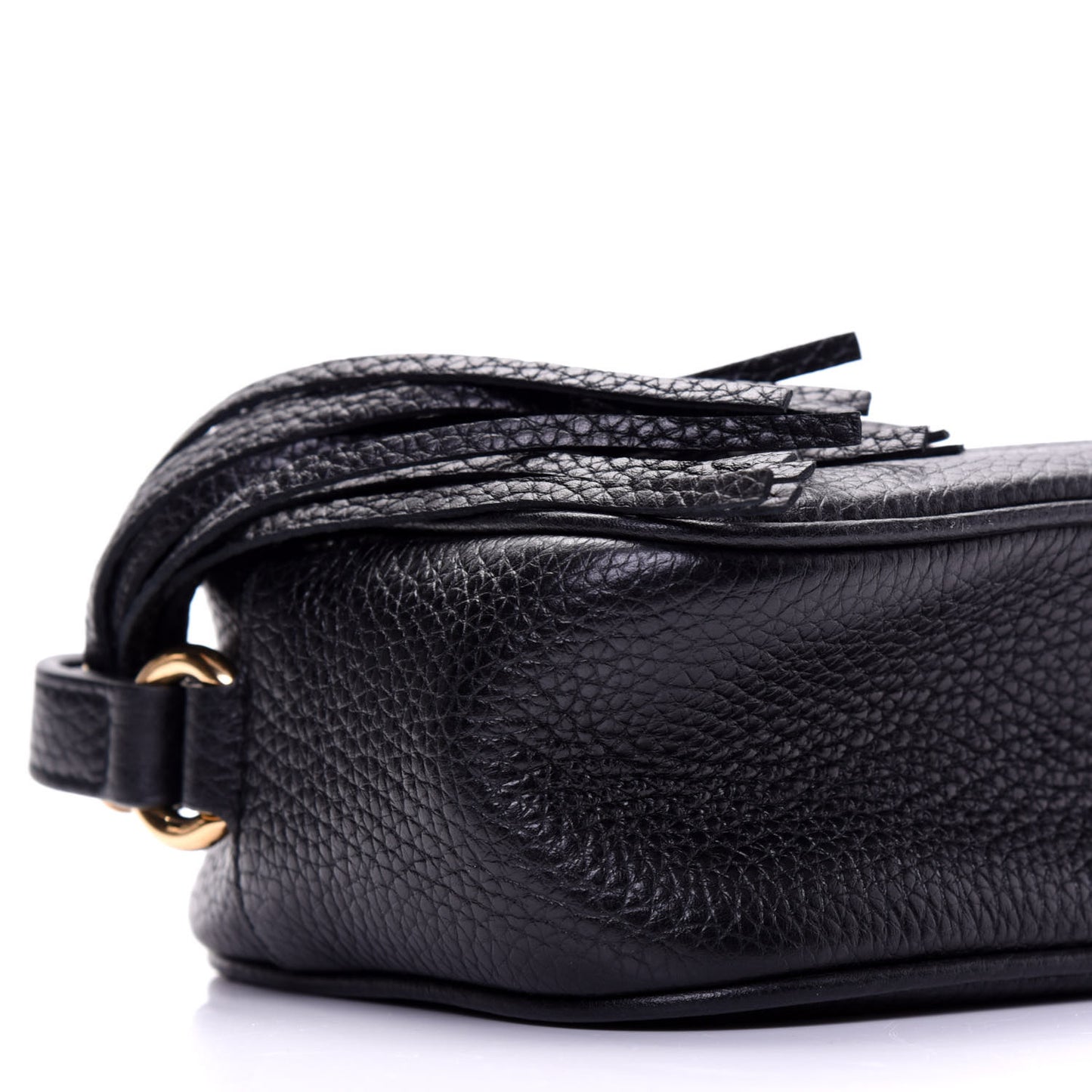 Pebbled Calfskin Mini Soho Disco Bag Black
