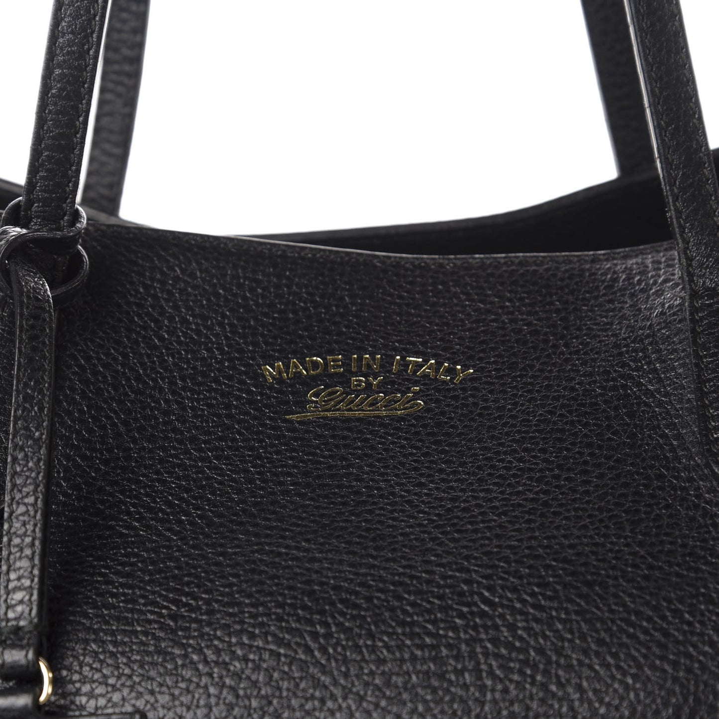 Pebbled Calfskin Medium Swing Tote Black