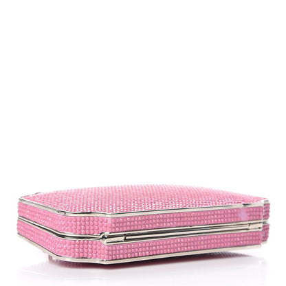Judith Leiber Swarovski Crystal Minaudiere Clutch Pink 4 of 11