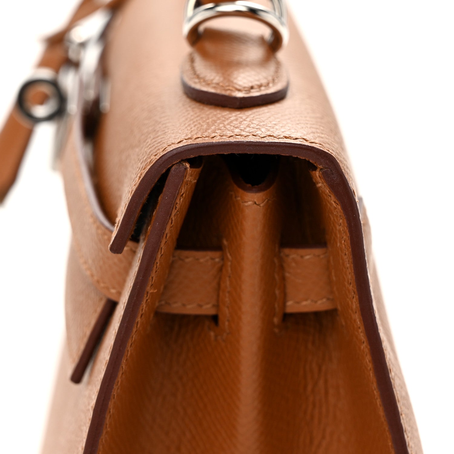 Hermes Epsom Verso Kelly Sellier 25 Caramel Jaune Ambre 11 of 13