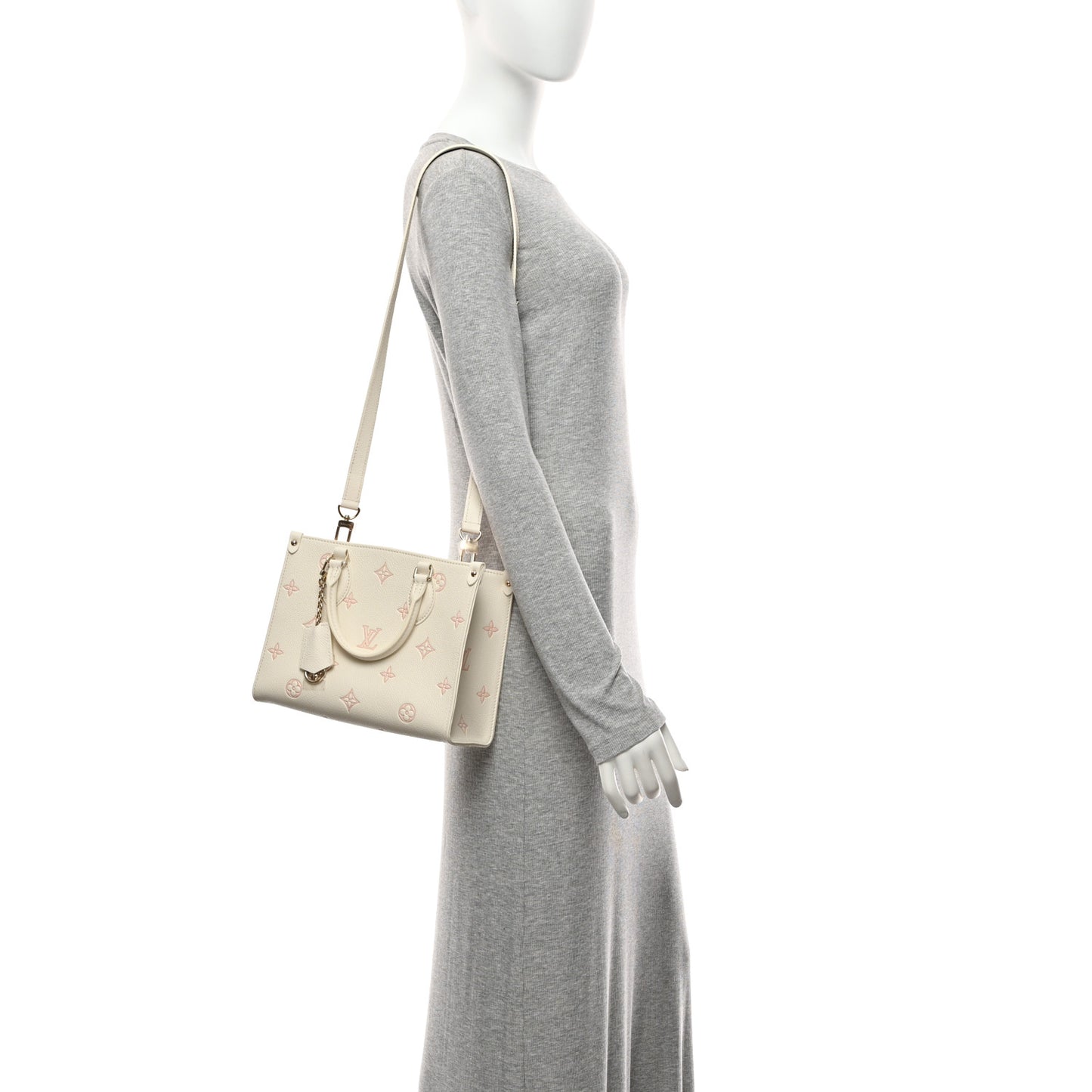 Empreinte Monogram Onthego PM Milky White Peach