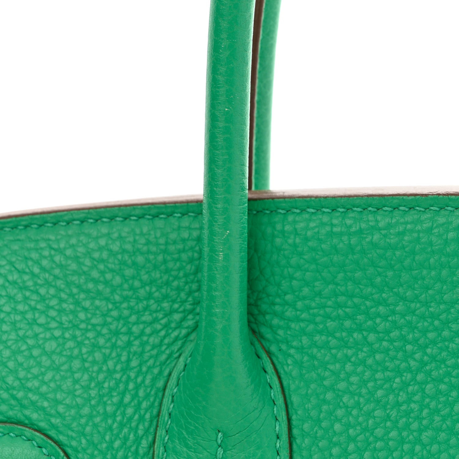 Hermes Taurillon Clemence Birkin 30 Menthe 10 of 11