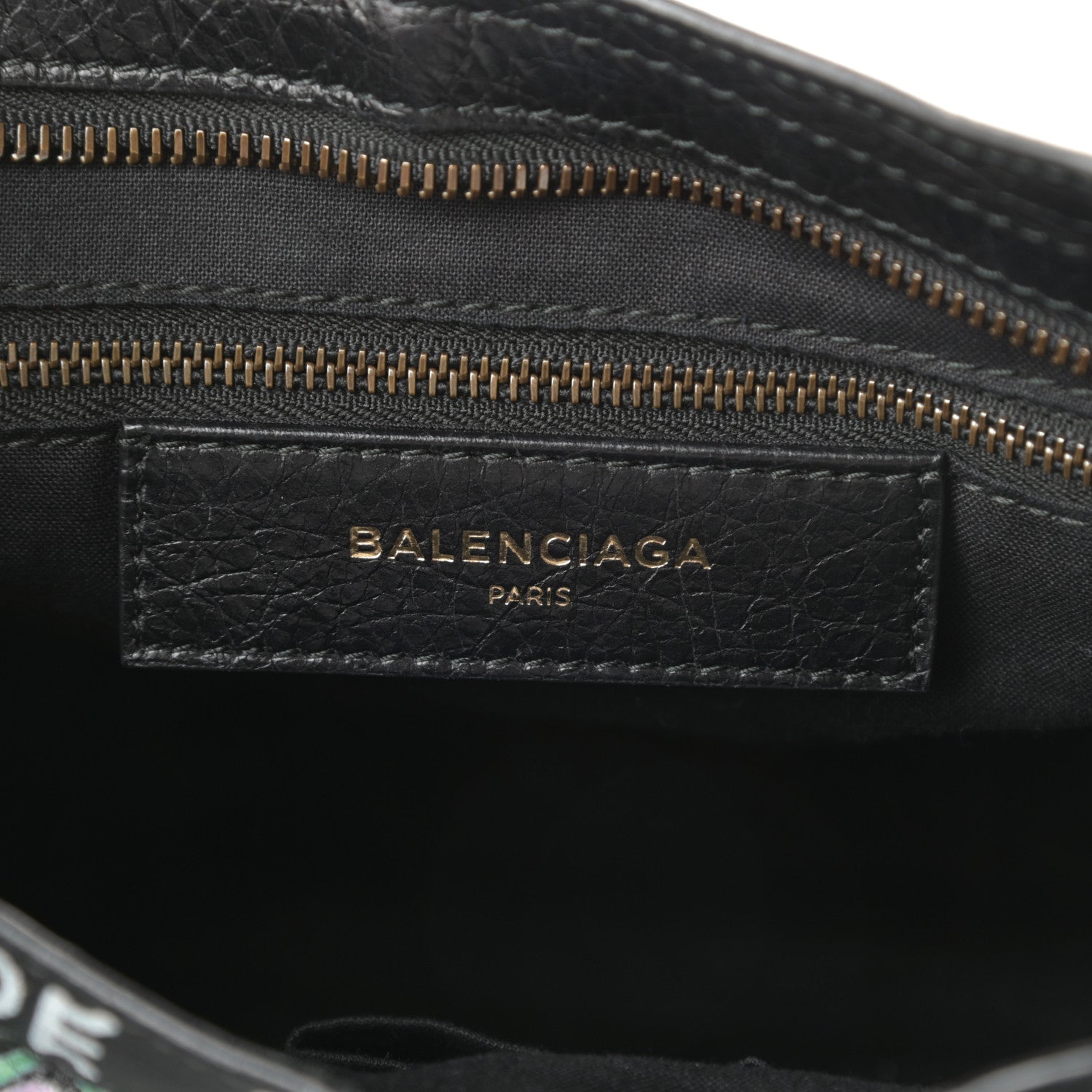 Balenciaga Agneau Graffiti All Over Classic Hardware S City Black Multicolor 6 of 10