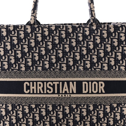 Christian Dior Oblique Large Book Tote Blue Multicolor 8 of 14