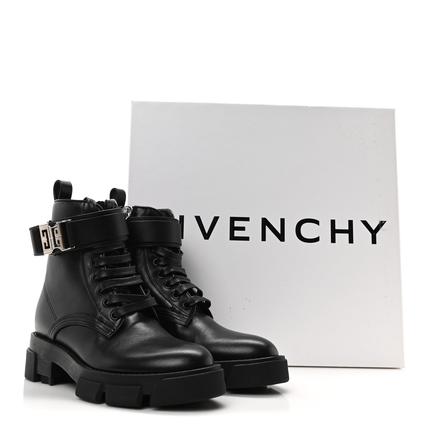 Givenchy Calfskin Combat Boots 35 Black 1740219 – FASHIONPHILE