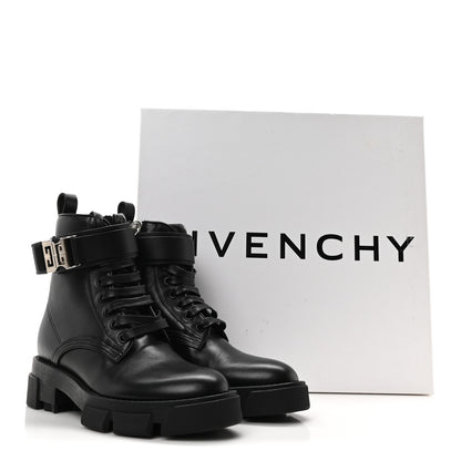 Givenchy Calfskin Combat Boots 35 Black 9 of 9