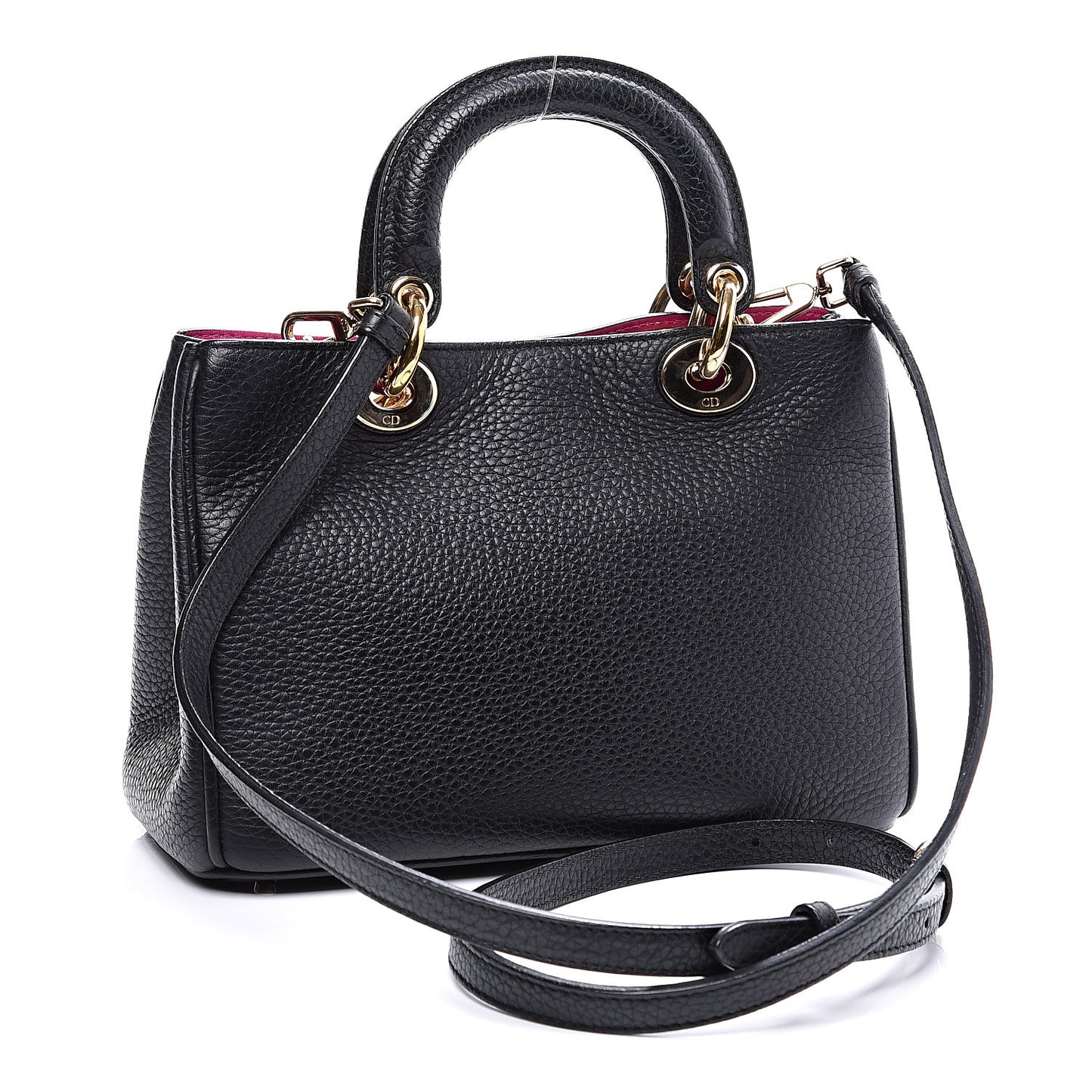 Bullcalf Small Diorissimo Tote Black Rose Indien
