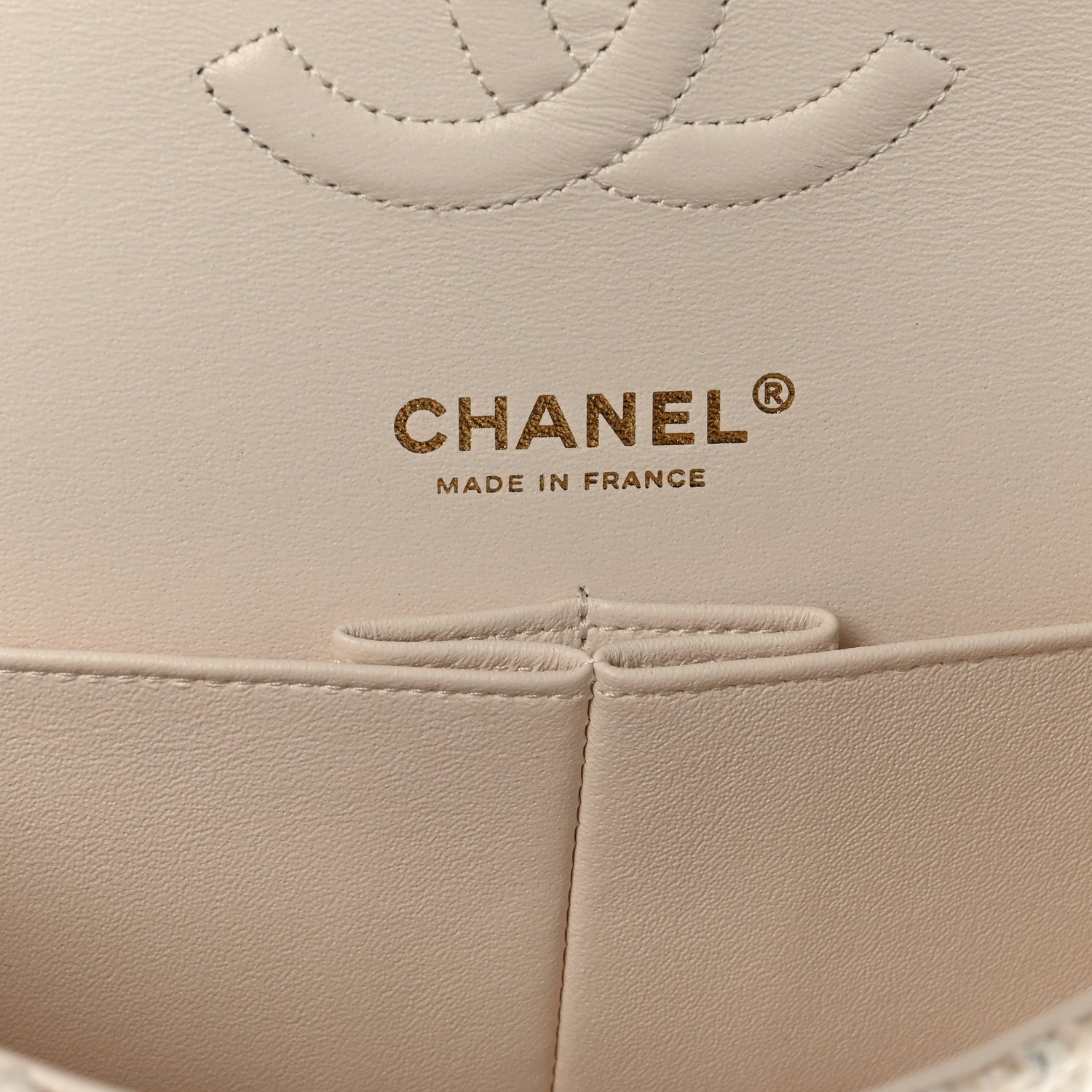 Chanel Tweed Patchwork Medium Double Flap White 5 of 8