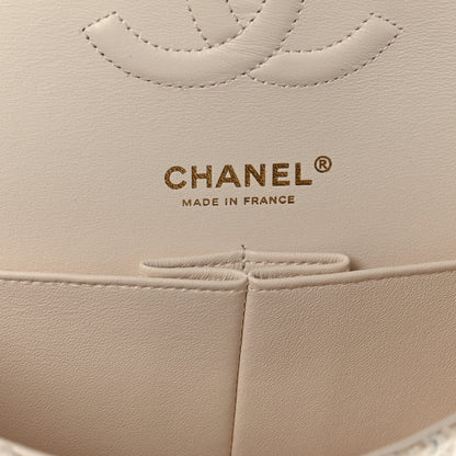 Chanel Tweed Patchwork Medium Double Flap White 5 of 8