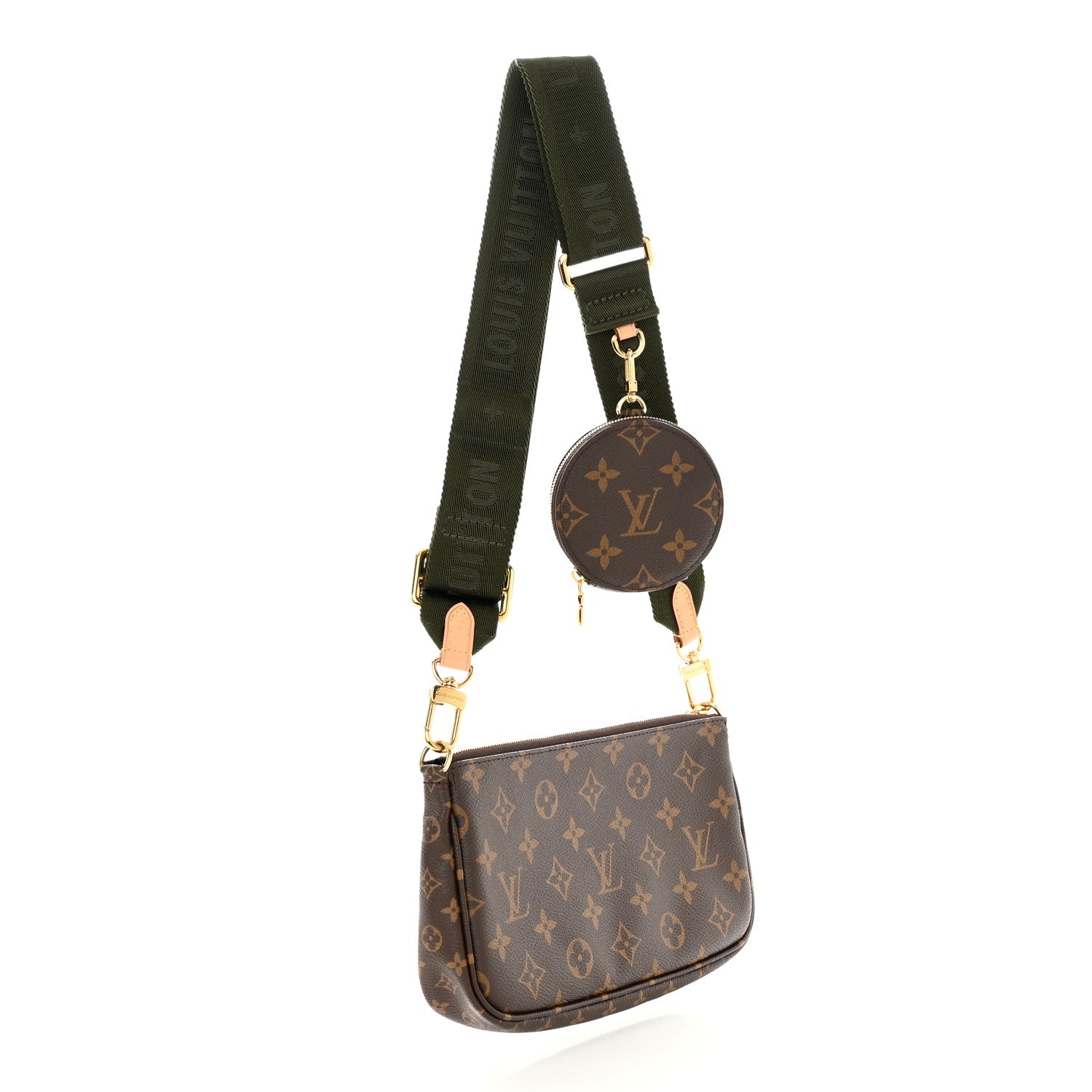 Louis Vuitton Monogram Multi Pochette Accessories Large Pochette Kaki 3 of 10