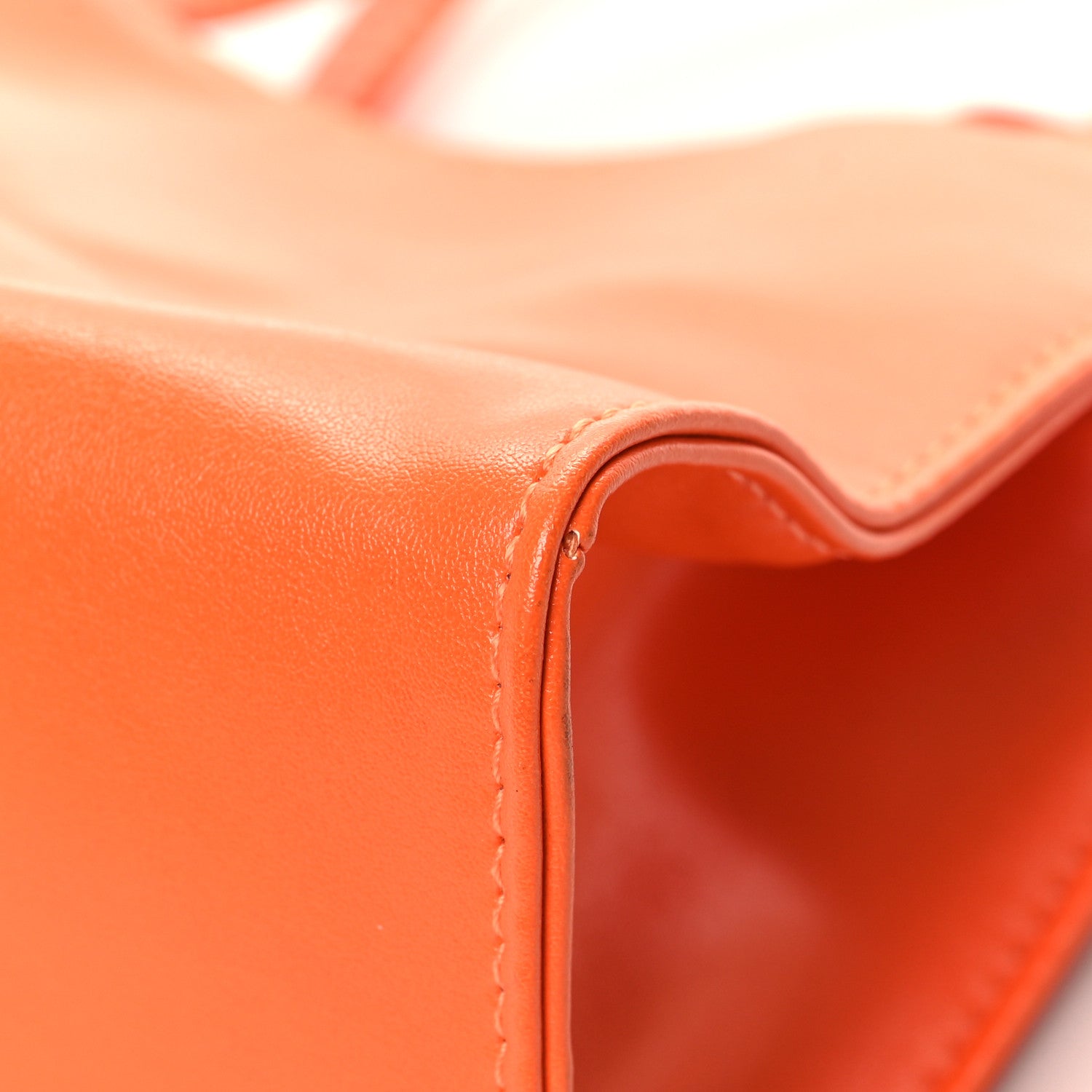 Telfar Vegan Leather Small Shopping Bag Orange 11 of 13