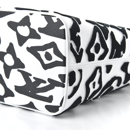 Louis Vuitton X UF Tufted Monogram Neverfull MM Black White 7 of 11