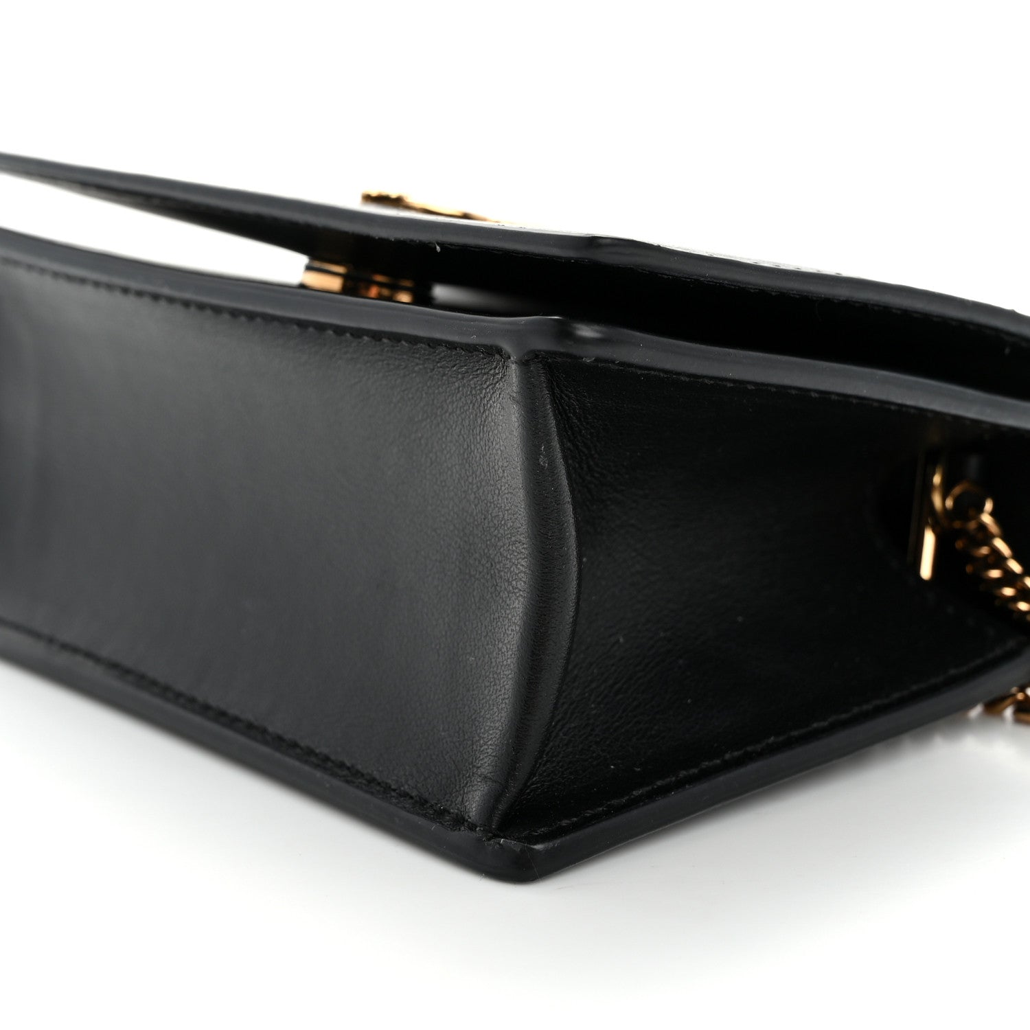 Versace Vitello Mini Virtus Chain Clutch Black 8 of 12
