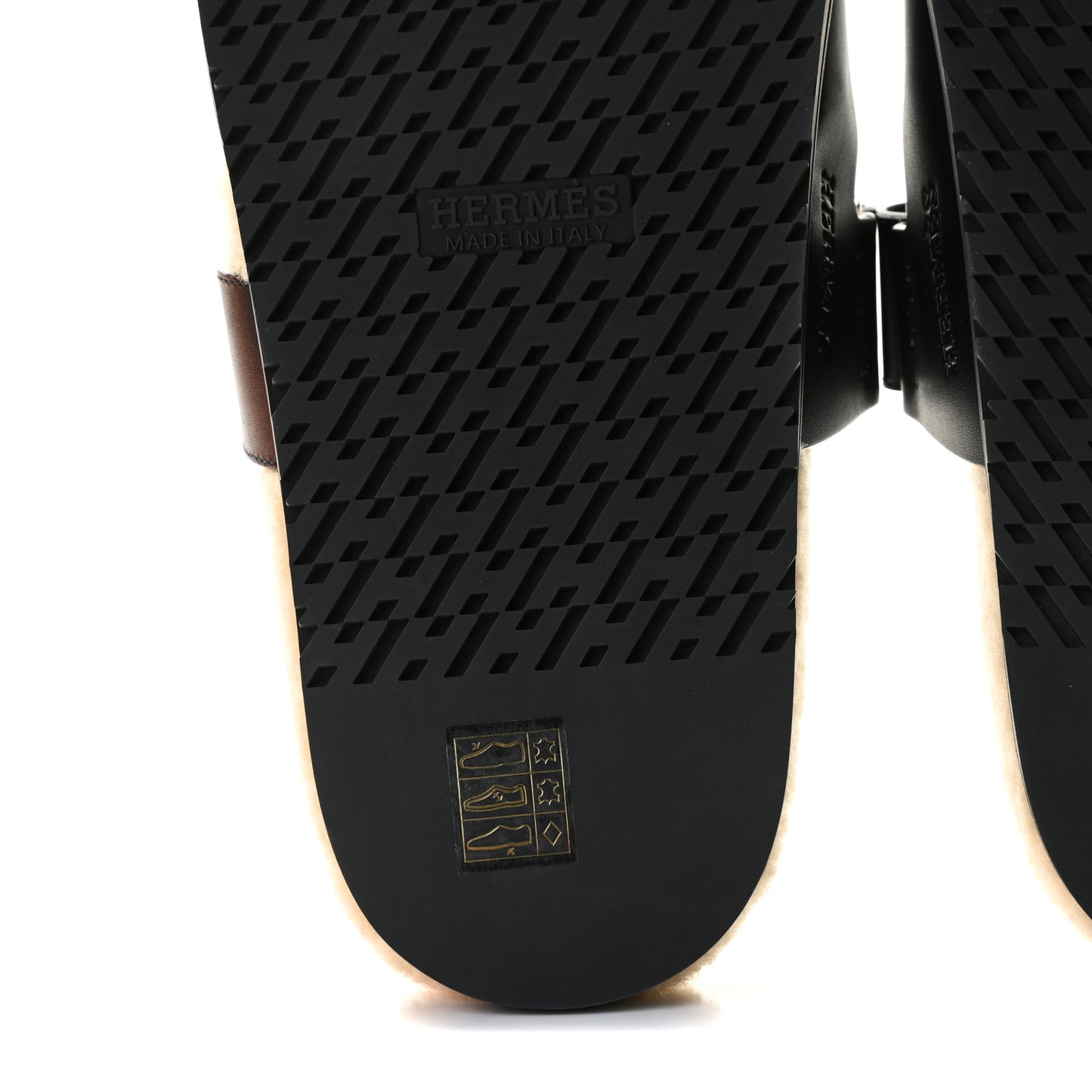Veau Indios Woolskin Mens Chypre Sandals 43 Black Ecru