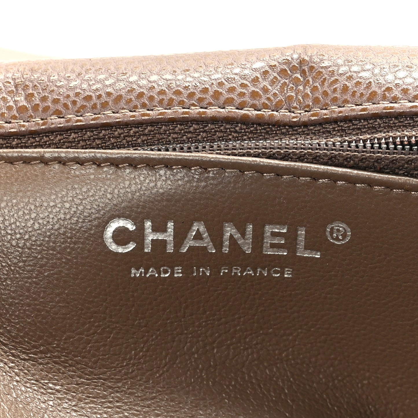 Caviar Quilted Maxi Single Flap Taupe