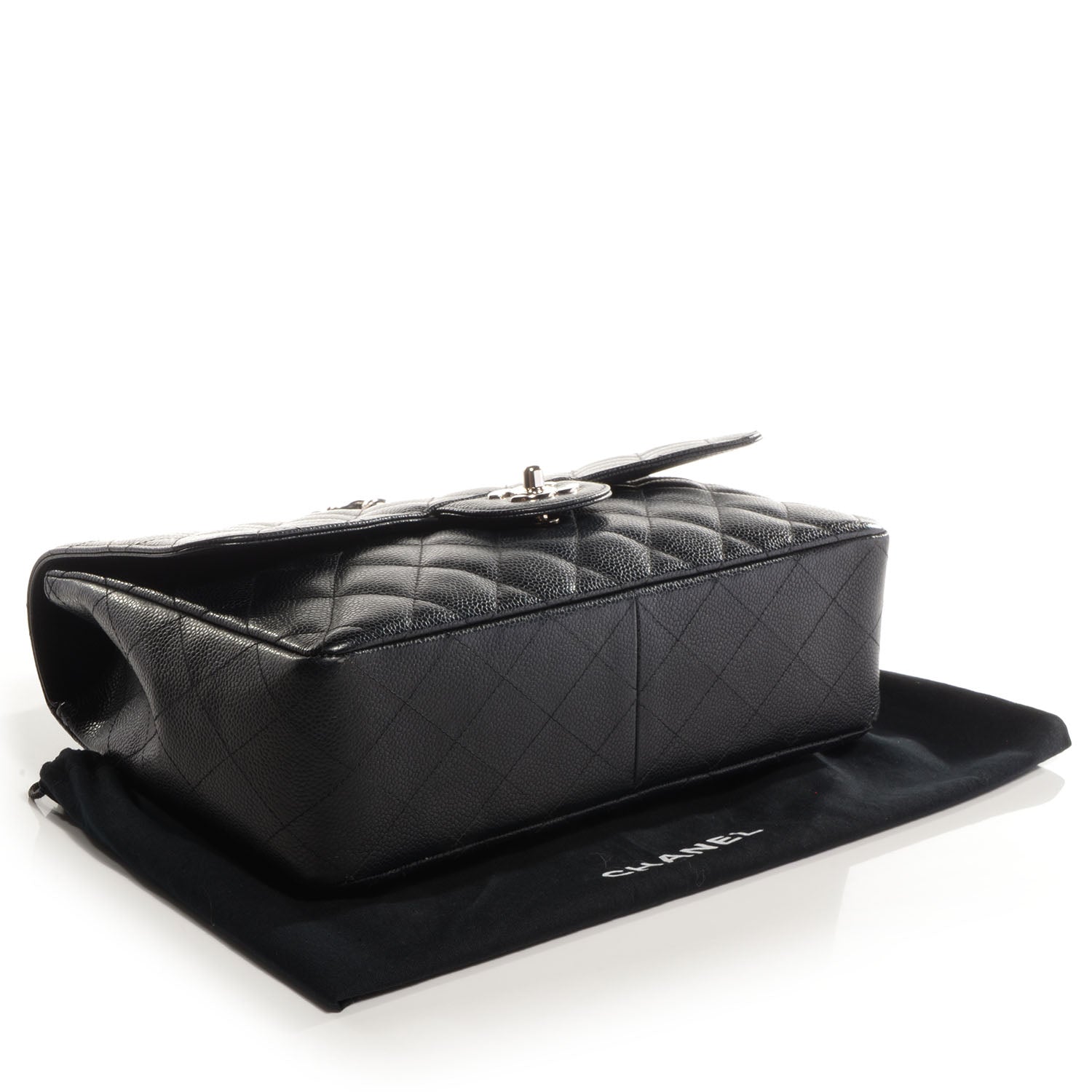 Chanel Caviar Jumbo Single Flap Black 4 of 8