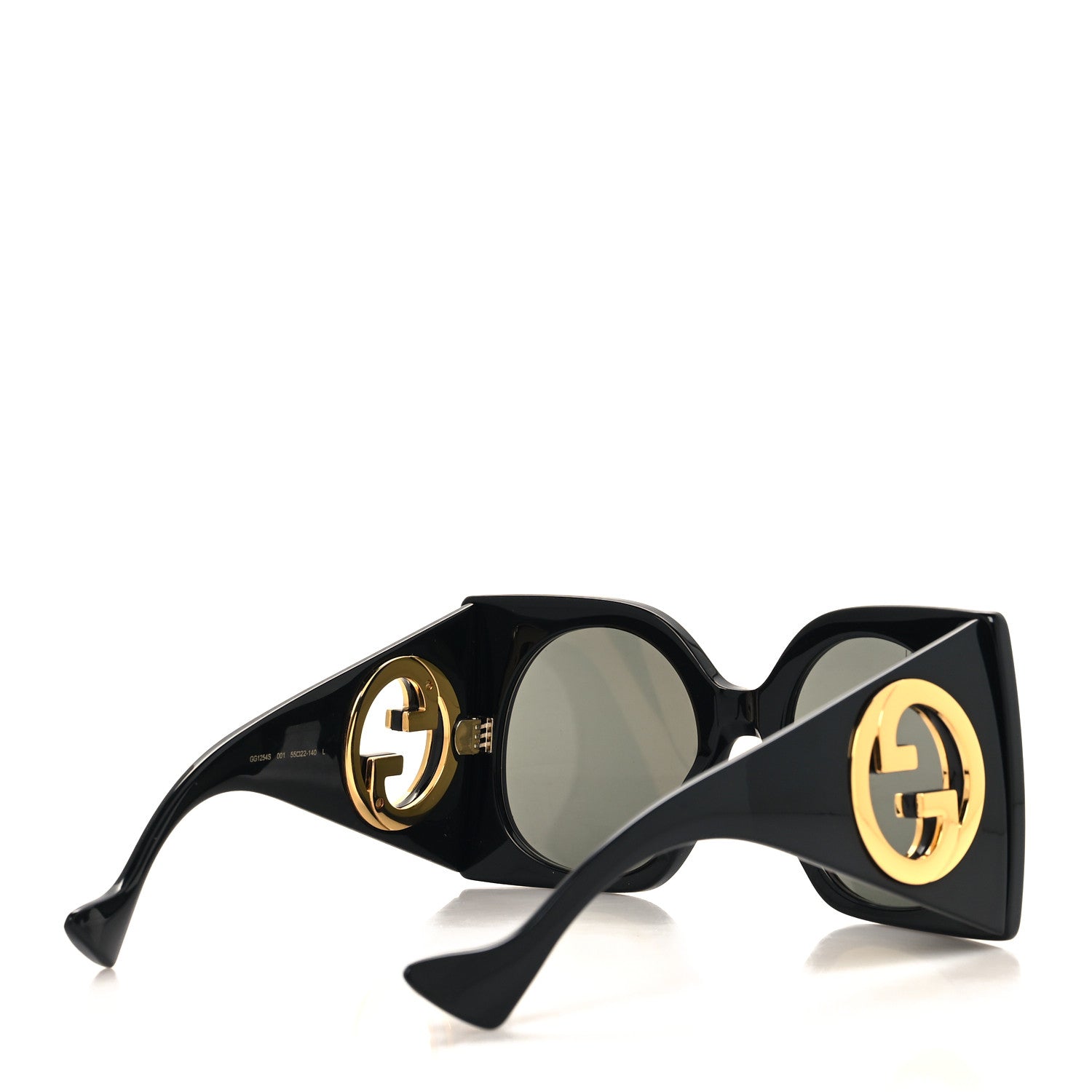Gucci Acetate Interlocking G Oversized Sunglasses GG1254S Black 4 of 9