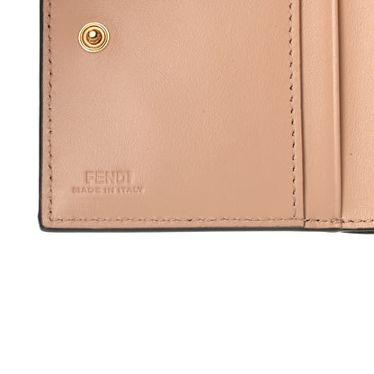 Fendi Vitello King Tamponato Logo Embossed Card Holder Wallet Light Rose 6 of 10