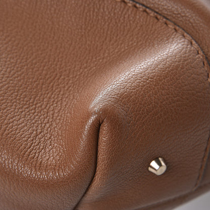 Lanvin Grained Calfskin Shopper Tote Brown 11 of 12