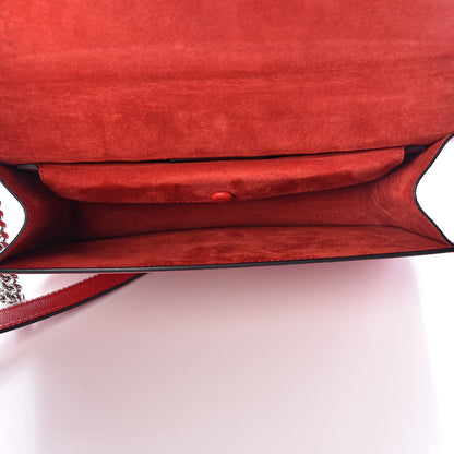 Alexander McQueen Grained Calfskin Medium Insignia Flap China Red 5 of 10