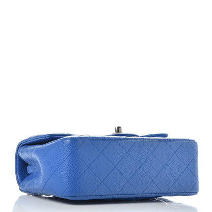 Chanel Caviar Quilted Mini Rectangular Flap Blue 4 of 10