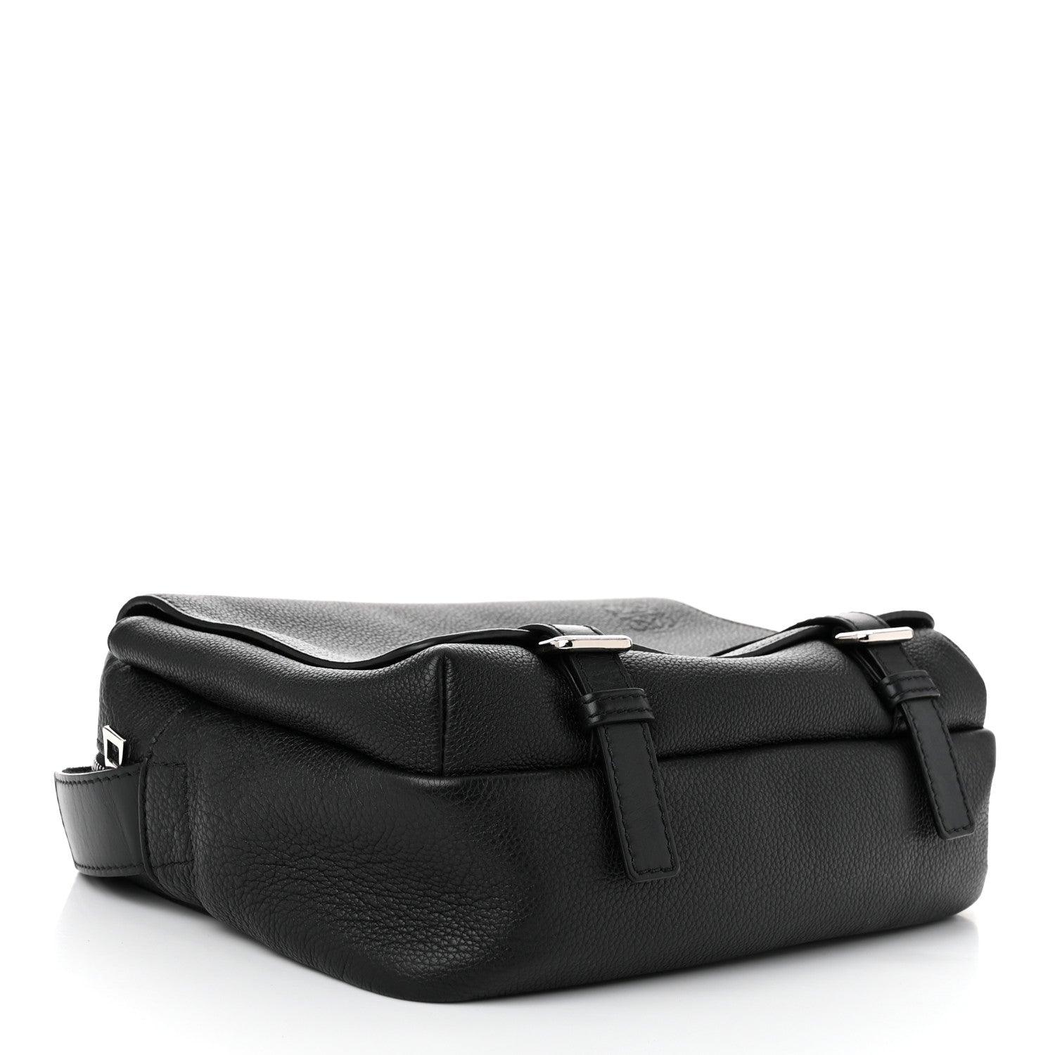 Loewe Soft Grained Calfskin Military Messenger Bag Black 4 of 11