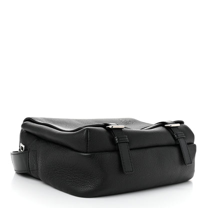 Loewe Soft Grained Calfskin Military Messenger Bag Black 4 of 11