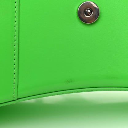 Balenciaga Shiny Box Calfskin Hourglass Top Handle Bag XS Fluo Green 14 of 15