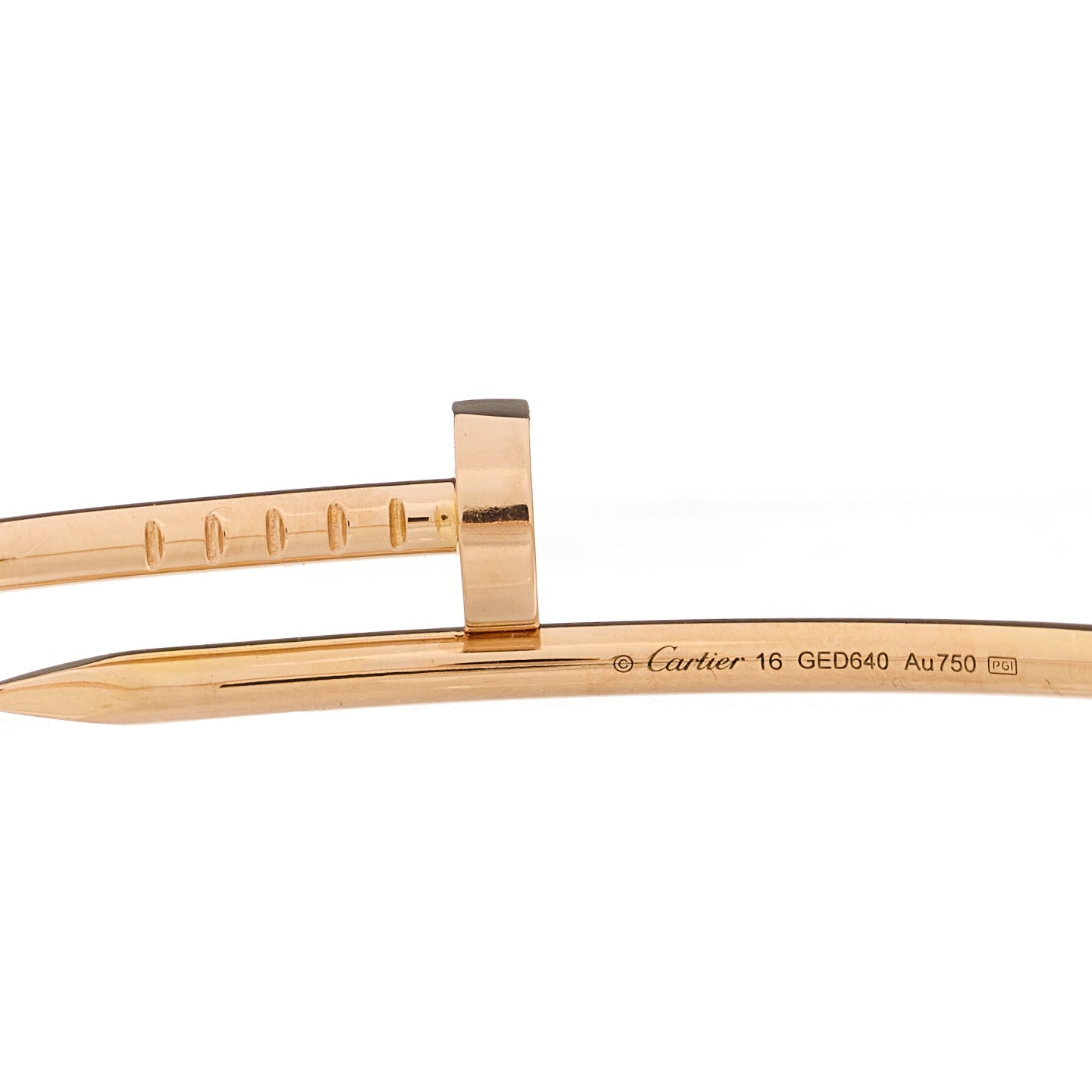 18K Pink Gold Small Juste Un Clou Bracelet 16